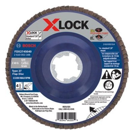 BOSCH 412 40G Flap Disc FDX2745040